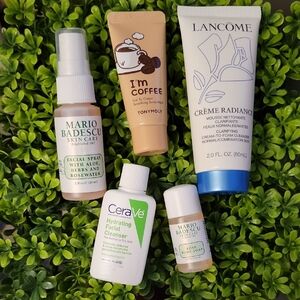 Skincare Sample Lot Lancome Mario Badescu Tony Moly CeraVe Cleanser Facial NEW
